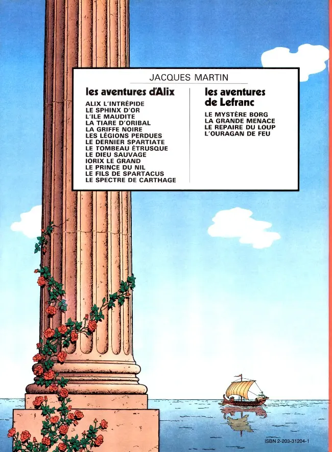 Verso de l'album Alix Tome 7 Le Dernier Spartiate