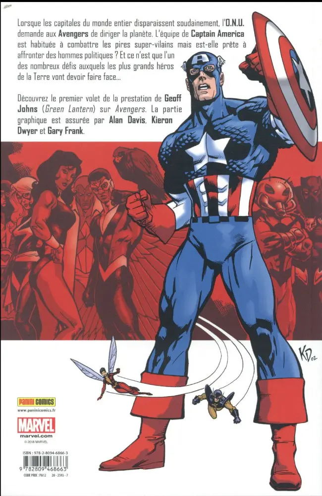 Verso de l'album Avengers Tome 1 Où va le monde ?