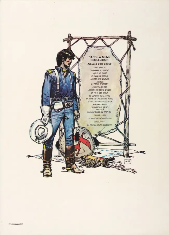 Verso de l'album La Jeunesse de Blueberry Tome 2 Un yankee nommé Blueberry