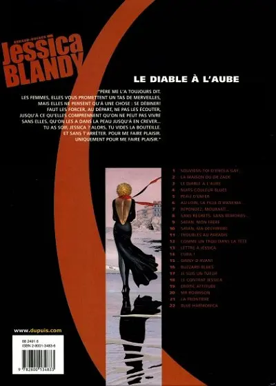 Verso de l'album Jessica Blandy Tome 3 Le diable à l'aube