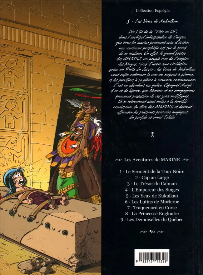 Verso de l'album Marine Tome 5 Les Yeux de Kukulkan
