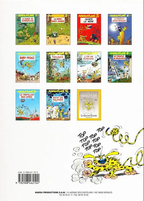 Verso de l'album Marsupilami Tome 2 Le bébé du bout du monde
