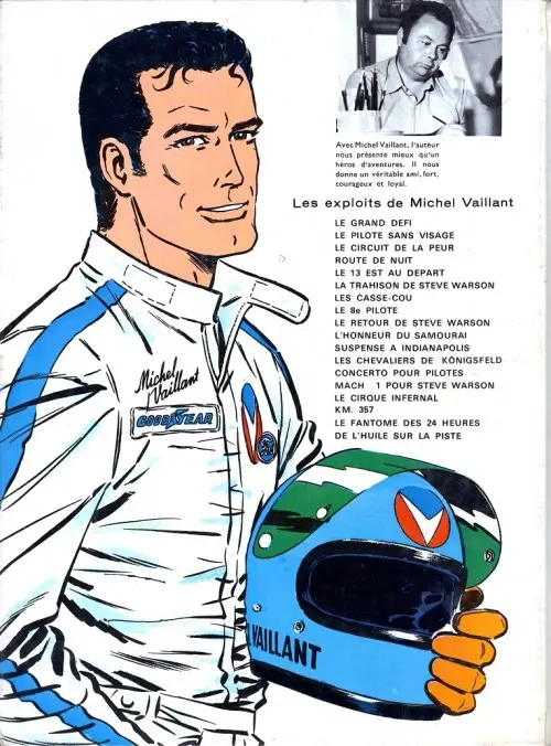 Verso de l'album Michel Vaillant Tome 9 Le retour de Steve Warson