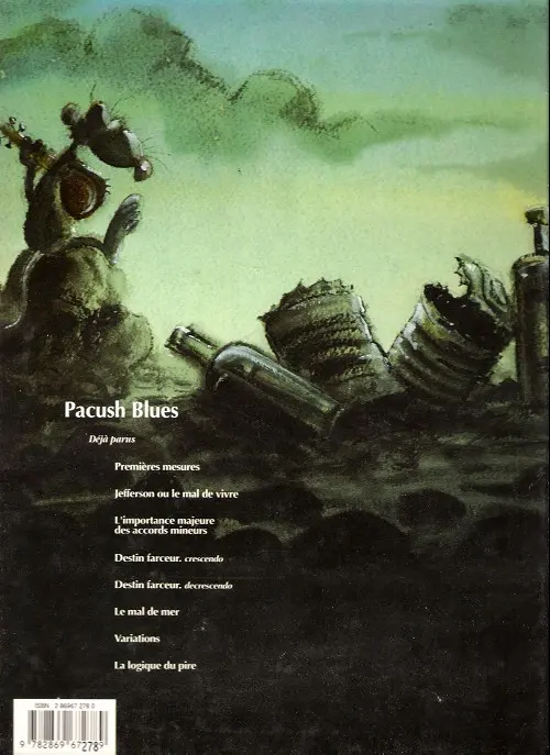 Verso de l'album Pacush Blues Tome 1 Premières mesures