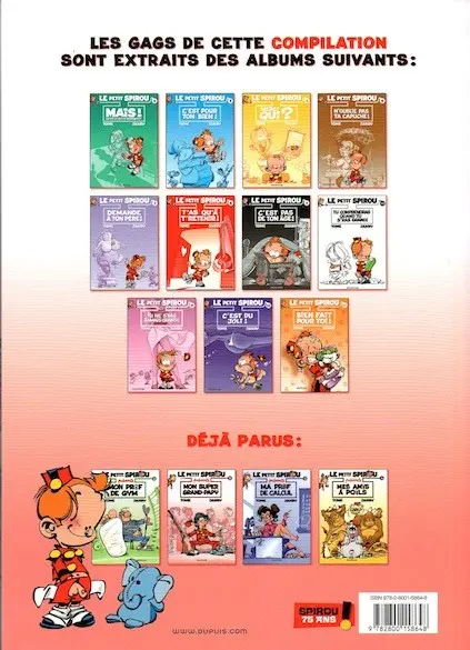 Verso de l'album Le Petit Spirou présente... Tome 2 Mon super Grand-Papy