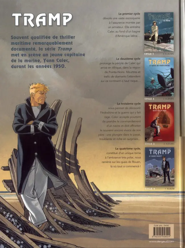 Verso de l'album Tramp Tome 8 La sale guerre