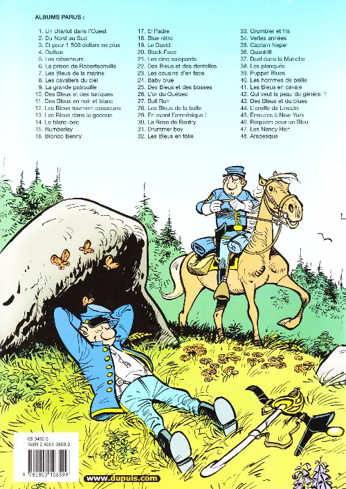 Verso de l'album Les Tuniques Bleues Tome 2 Du nord au sud