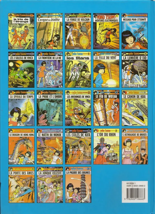 Verso de l'album Yoko Tsuno Tome 1 Le trio de l'étrange
