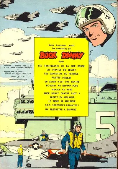 Verso de l'album Buck Danny Tome 22 Top secret