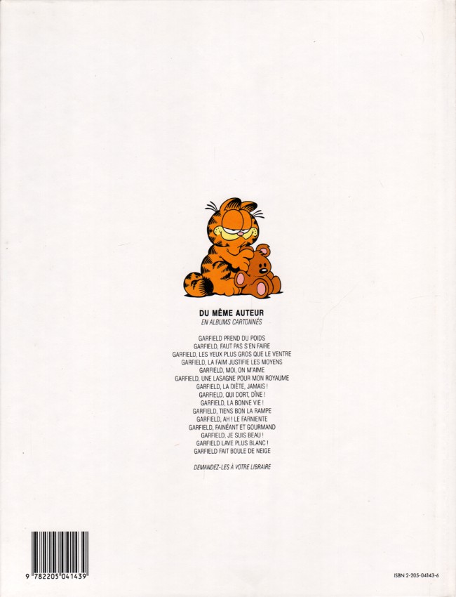 Verso de l'album Garfield Tome 15 Fait boule de neige