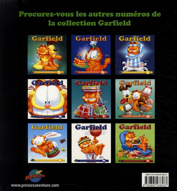 Verso de l'album Garfield #42