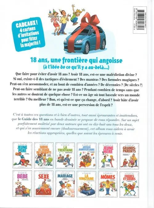 Verso de l'album Le Guide Tome 39 Le guide des 18 ans