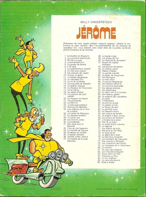 Verso de l'album Jérôme Tome 87 Kola le koala