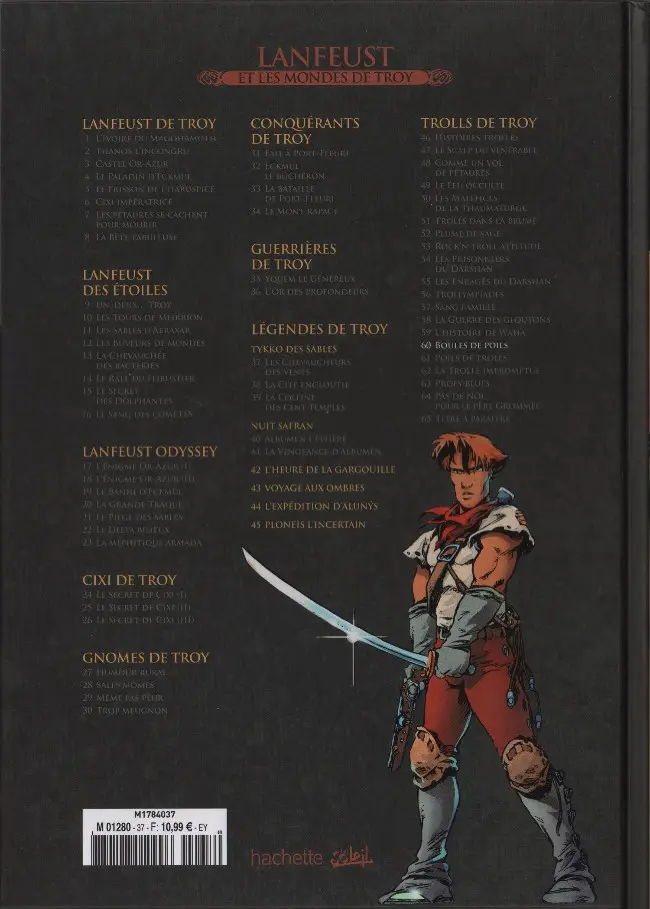 Verso de l'album Lanfeust et les mondes de Troy Tome 60 Trolls de Troy - Boules de poils (I)