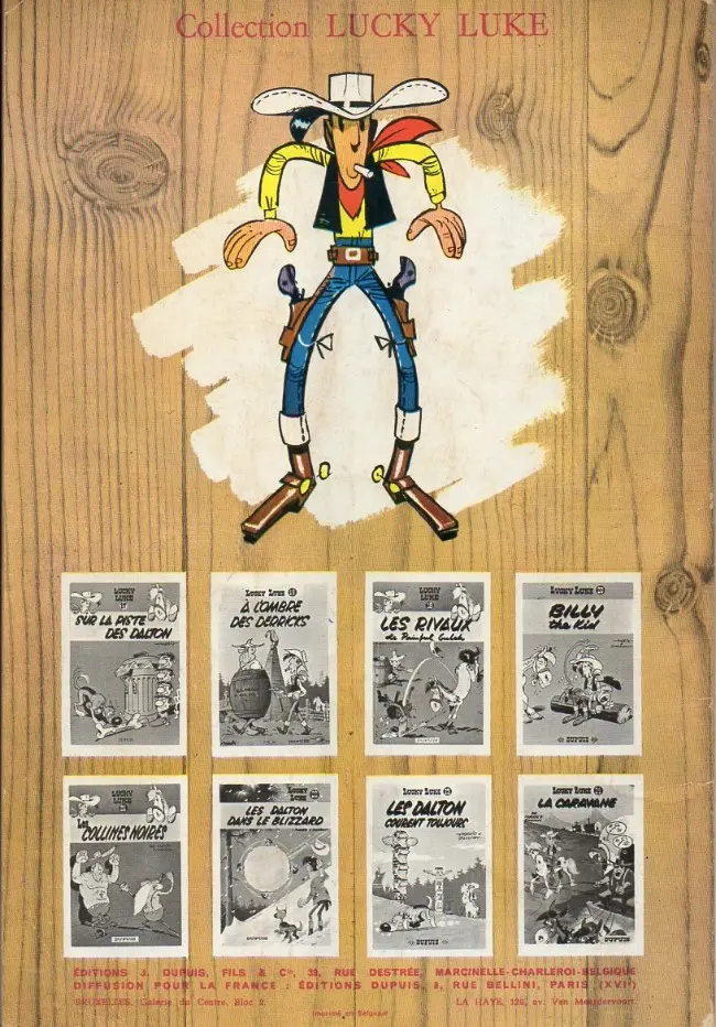 Verso de l'album Lucky Luke Tome 25 La ville fantôme