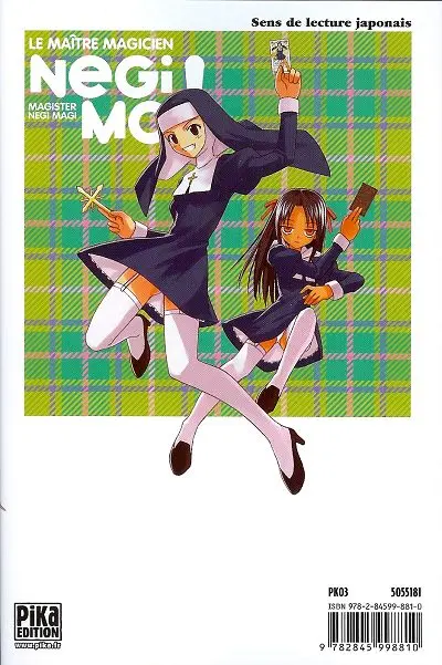 Verso de l'album Negima ! - Le Maître Magicien 13