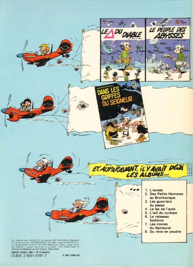 Verso de l'album Les Petits hommes Tome 12 Le guêpier