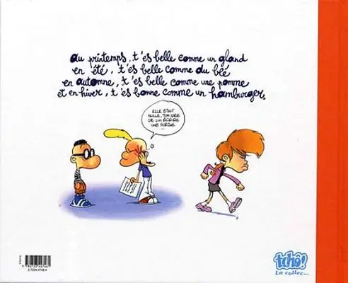 Verso de l'album Titeuf Petite poésie des saisons