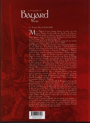 Verso de l'album Bayard L'histoire de Bayard en BD
