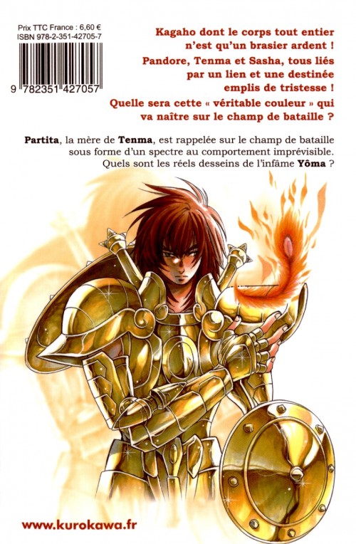 Verso de l'album Saint Seiya the lost canvas 21