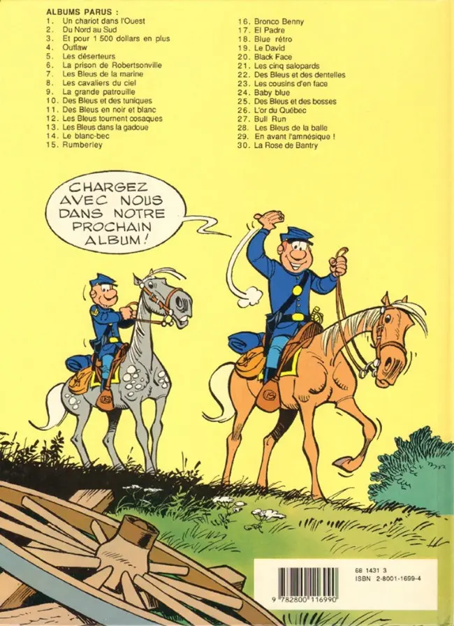 Verso de l'album Les Tuniques Bleues Tome 30 La rose de Bantry