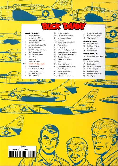 Verso de l'album Buck Danny Tome 13 Un avion n'est pas rentré