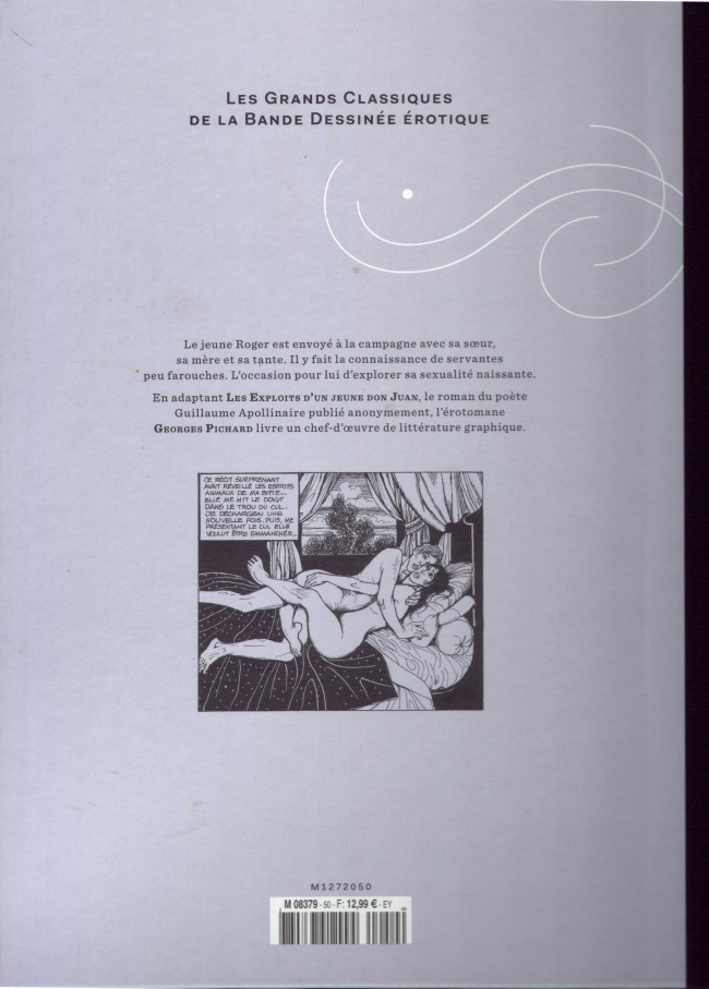 Verso de l'album Les Grands Classiques de la Bande Dessinée Érotique - La Collection Tome 50 Les exploits d'un jeune don juan