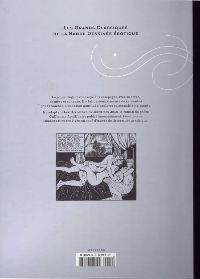 Verso de l'album Les Grands Classiques de la Bande Dessinée Érotique - La Collection Tome 50 Les exploits d'un jeune don juan
