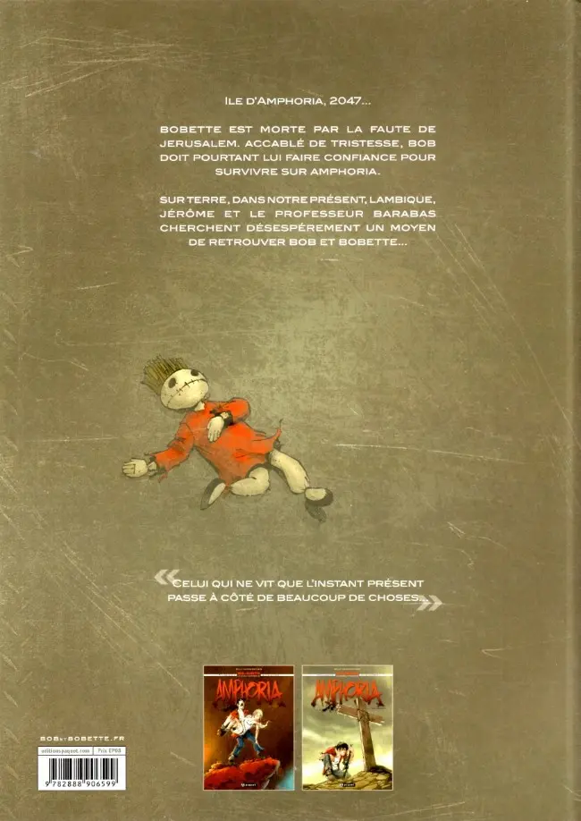 Verso de l'album Bob et Bobette : Amphoria Tome 2 Jérusalem