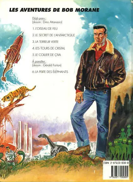 Verso de l'album Bob Morane Lefrancq Tome 3 Les Tours de cristal