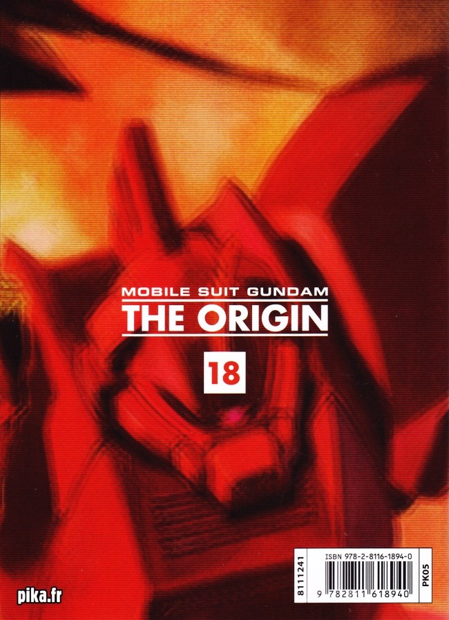 Verso de l'album Mobile Suit Gundam - The Origin 18 Lalah - 2e partie
