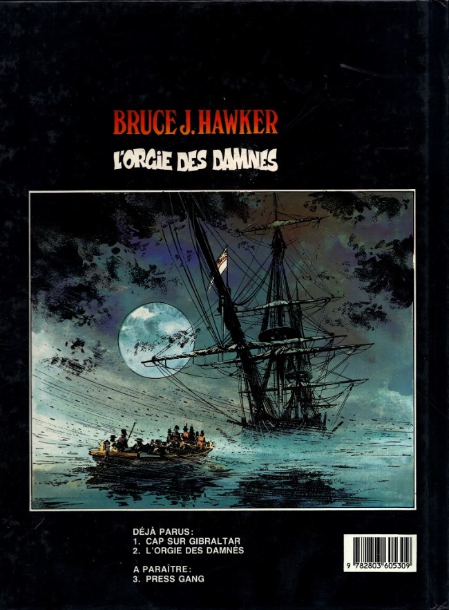 Verso de l'album Bruce J. Hawker Tome 2 L'orgie des damnés