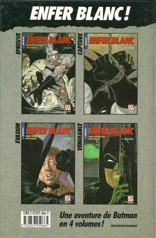 Verso de l'album Super Héros Tome 12 Batman : Enfer blanc 1/4 - Épreuve