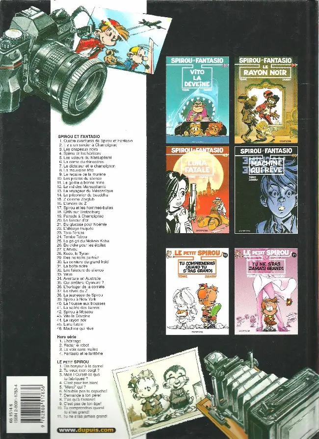 Verso de l'album Spirou et Fantasio Tome 42 Spirou et Fantasio à Moscou