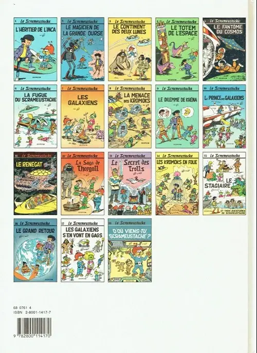 Verso de l'album Le Scrameustache Tome 15 Le stagiaire