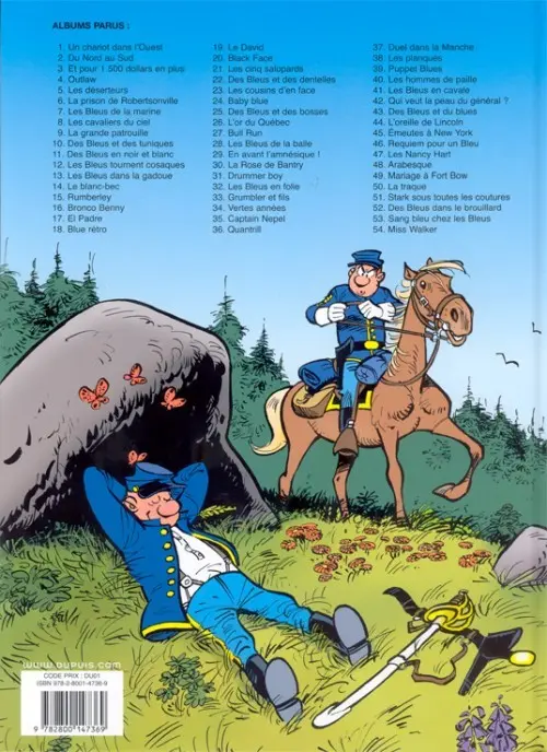 Verso de l'album Les Tuniques Bleues Tome 14 Le blanc-bec