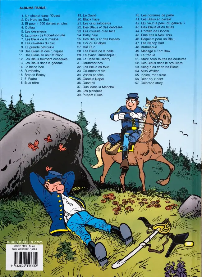 Verso de l'album Les Tuniques Bleues Tome 27 Bull Run
