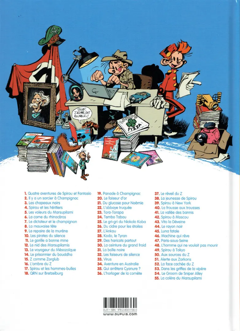 Verso de l'album Spirou et Fantasio Tome 35 Qui arrêtera Cyanure ?