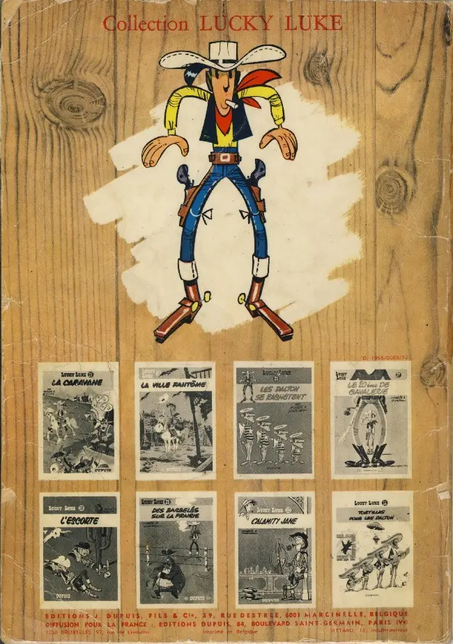 Verso de l'album Lucky Luke Tome 15 L'évasion des Dalton