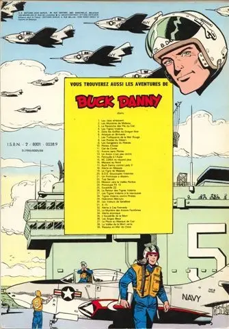 Verso de l'album Buck Danny Tome 17 Buck Danny contre Lady X