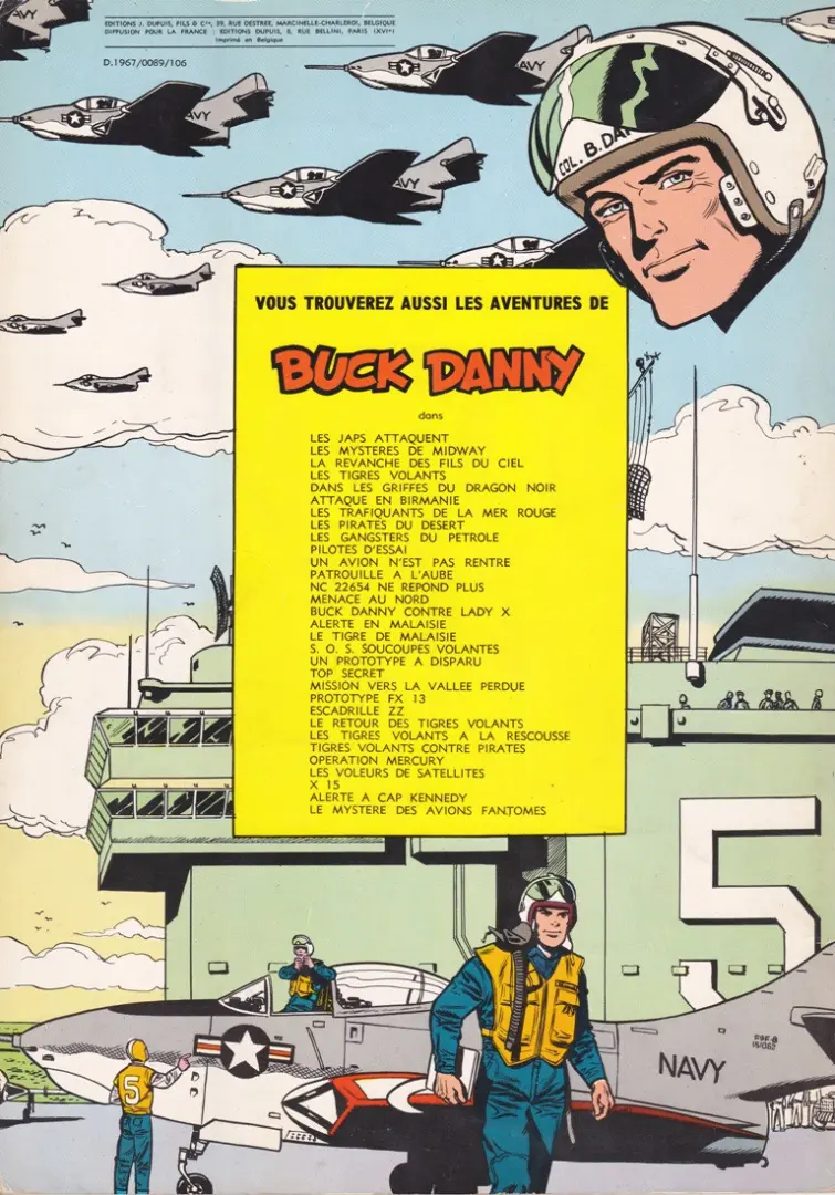 Verso de l'album Buck Danny Tome 29 Opération Mercury