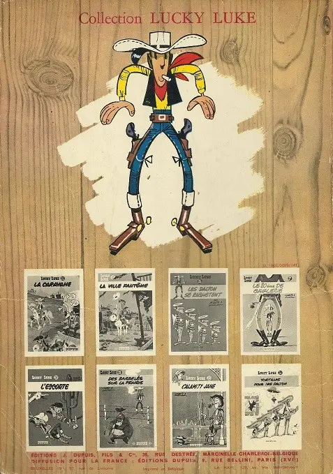 Verso de l'album Lucky Luke Tome 17 Sur la piste des Dalton