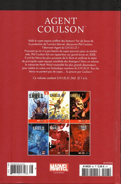 Verso de l'album Le meilleur des Super-Héros Marvel Tome 96 Agent coulson