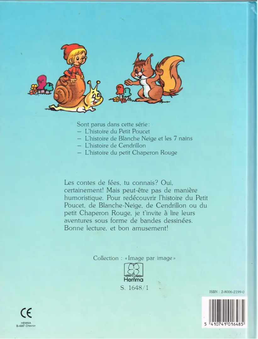 Verso de l'album image par image Tome 1 L'histoire du petit poucet