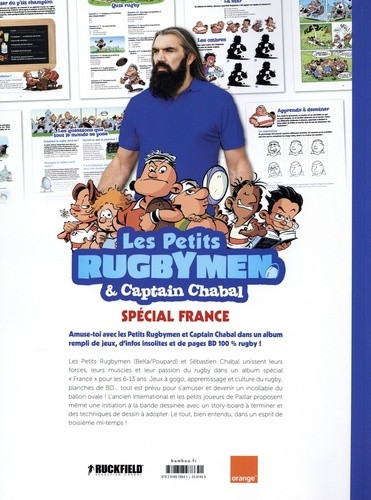 Verso de l'album Les Petits rugbymen Les Petits Rugbymen & Captain Chabal - Spécial France