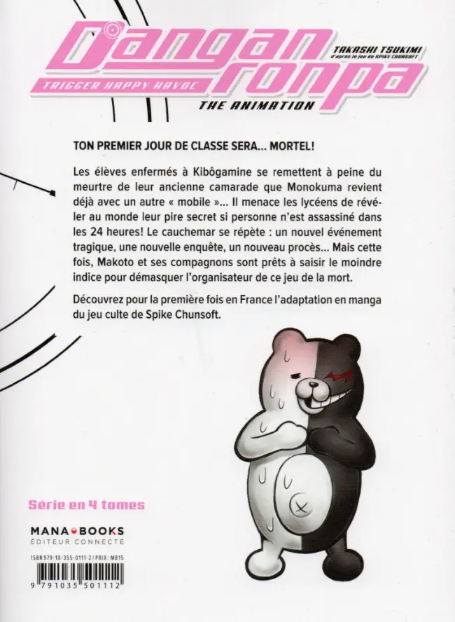Verso de l'album Danganronpa - Trigger Happy Havoc 2