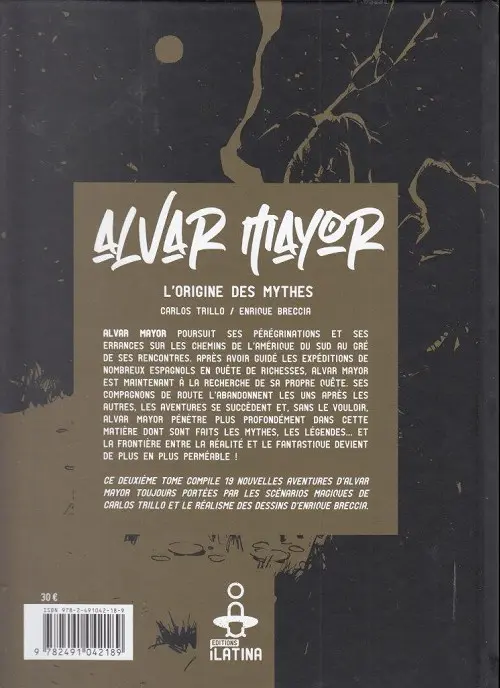 Verso de l'album Alvar Mayor Tome 2 L'origine des mythes