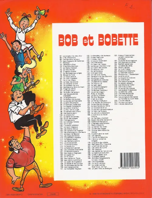 Verso de l'album Bob et Bobette Tome 149 Le lapin agile