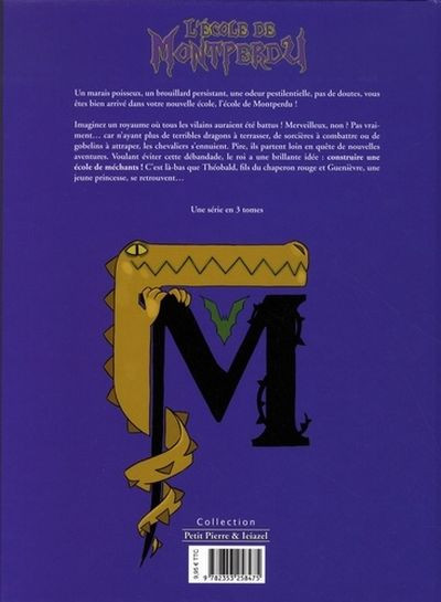 Verso de l'album L'École de Montperdu Tome 1