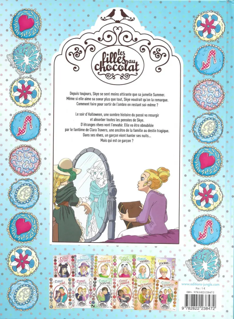 Verso de l'album Les Filles au chocolat Tome 2 Cœur guimauve
